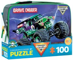 EUROGRAPHICS CASSE-TÊTE BOÎTE À LUNCH 100 PIÈCES - GRAVE DIGGER MONSTER JAM #9100-5938 (1125)